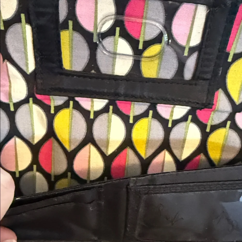 Vera Bradley Black Quilted Clutch